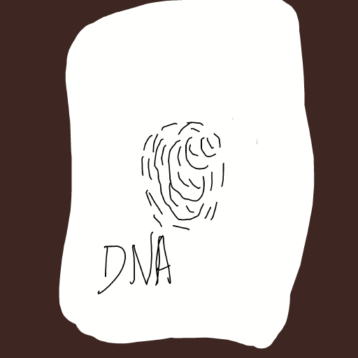Fingerprint drawing by brass-lead-loom