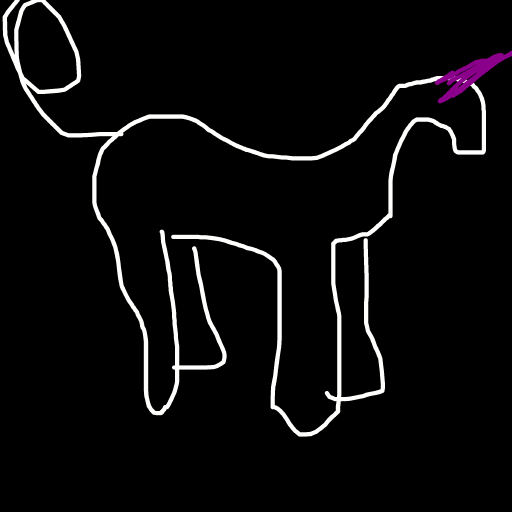 Unicorn drawing by cyan-star-wave