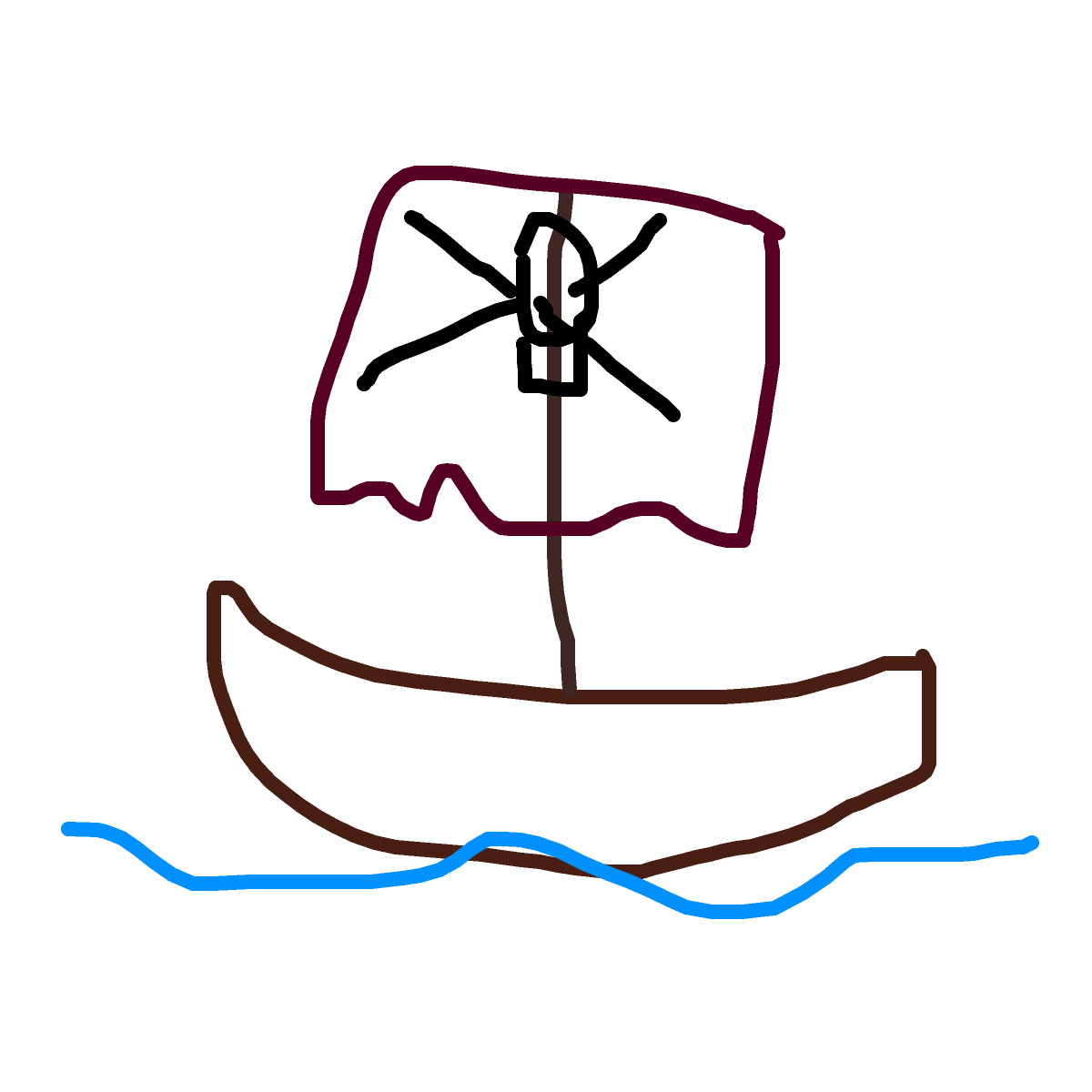 Pirate Ship drawing by mjos