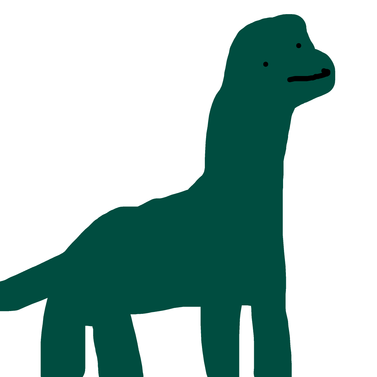Brontosaurus drawing by knoxy