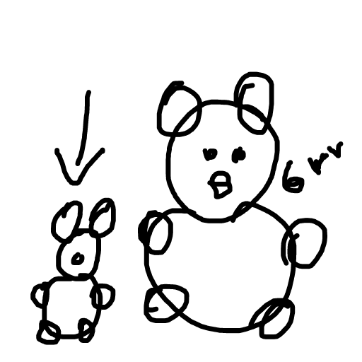 Baby Bear drawing by pearl-jade-heart