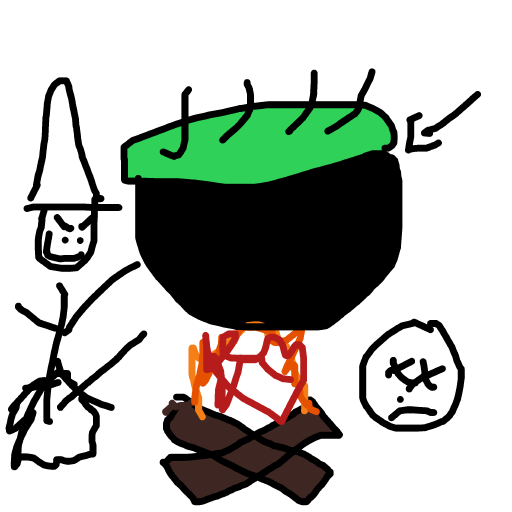 Cauldron drawing by juice