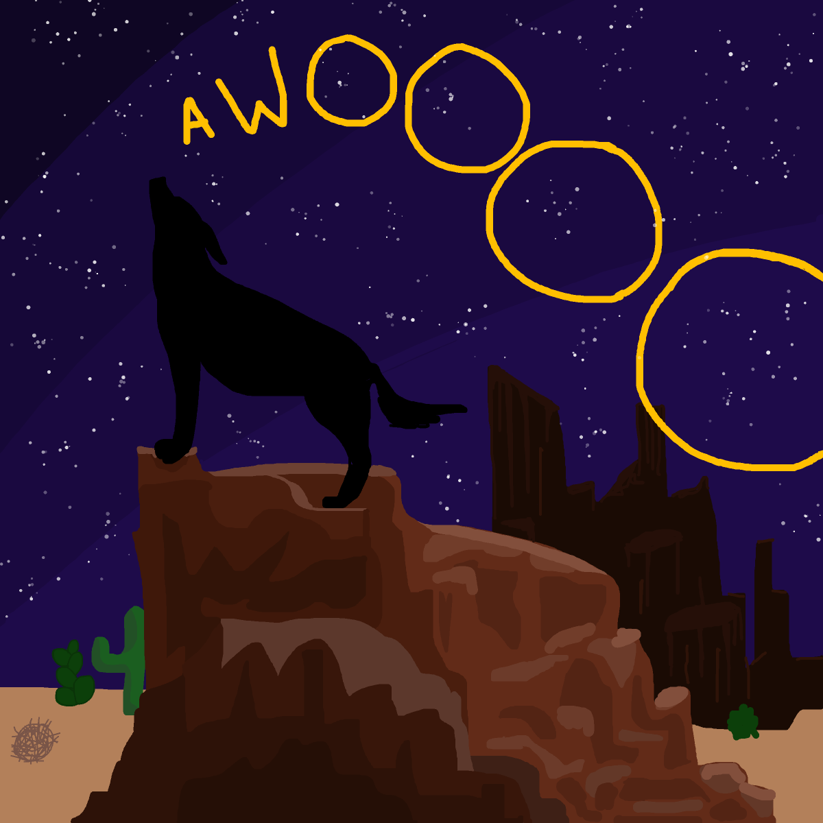 Coyote drawing by firecracker