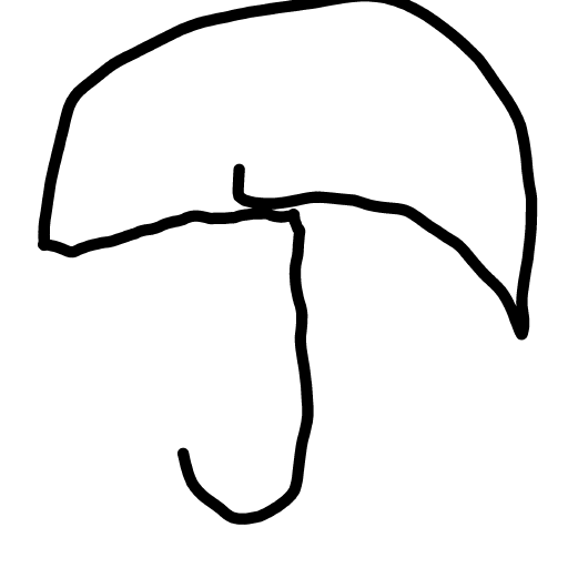 Umbrella drawing by lead-near-data