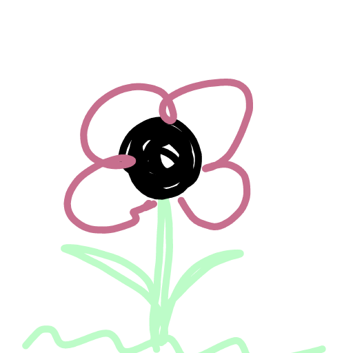 Flower drawing by lead-near-data