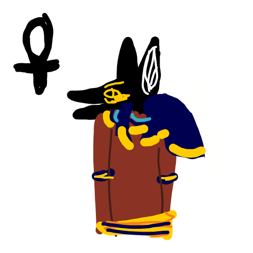 Anubis drawing by kckitty