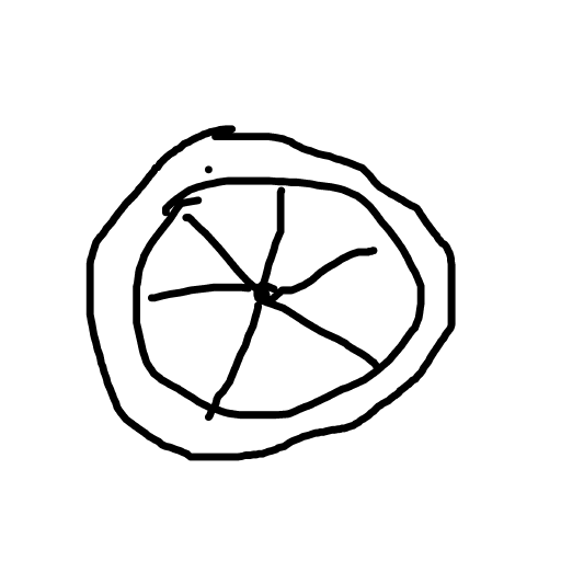 Wheel drawing by rose
