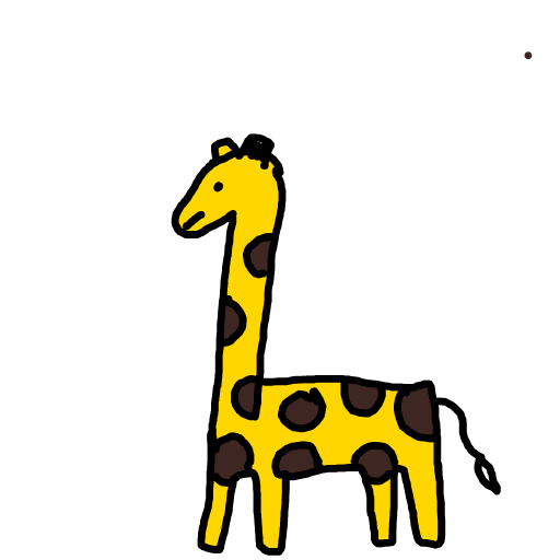 Giraffe drawing by doublem