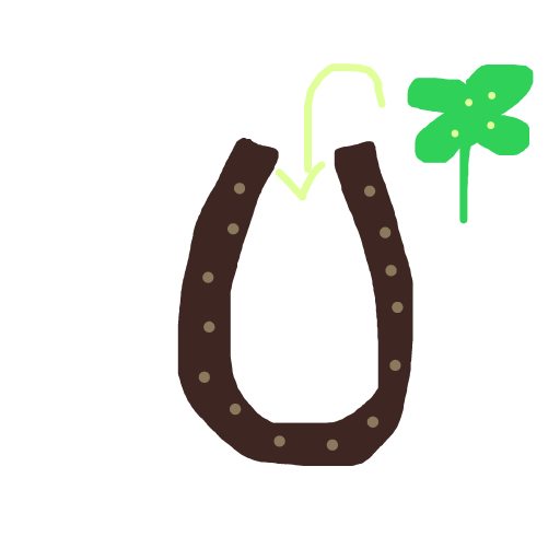 Horseshoe drawing by tirza