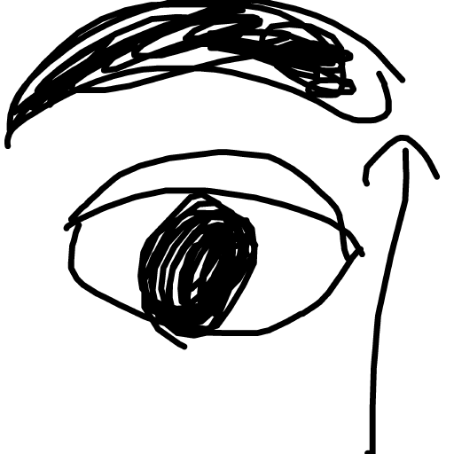 Eyebrow drawing by beanieweenie