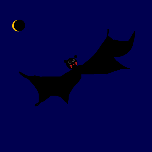 Bat drawing by nice-draw-designer