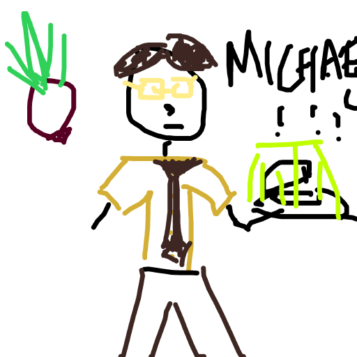 Dwight drawing by moofert doofert