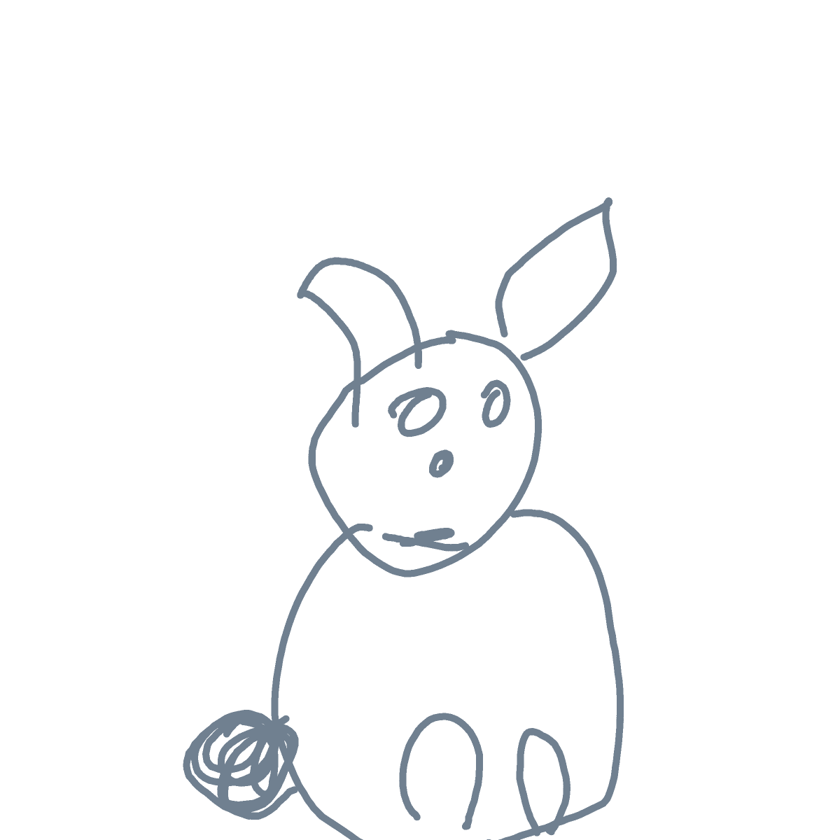 Bunny drawing by coal-mild-peace