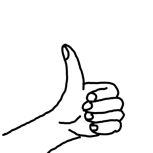 Thumbs Up drawing by Guardianoflives