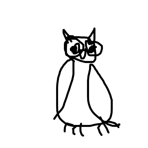 Owl drawing by gandalfthelightblack