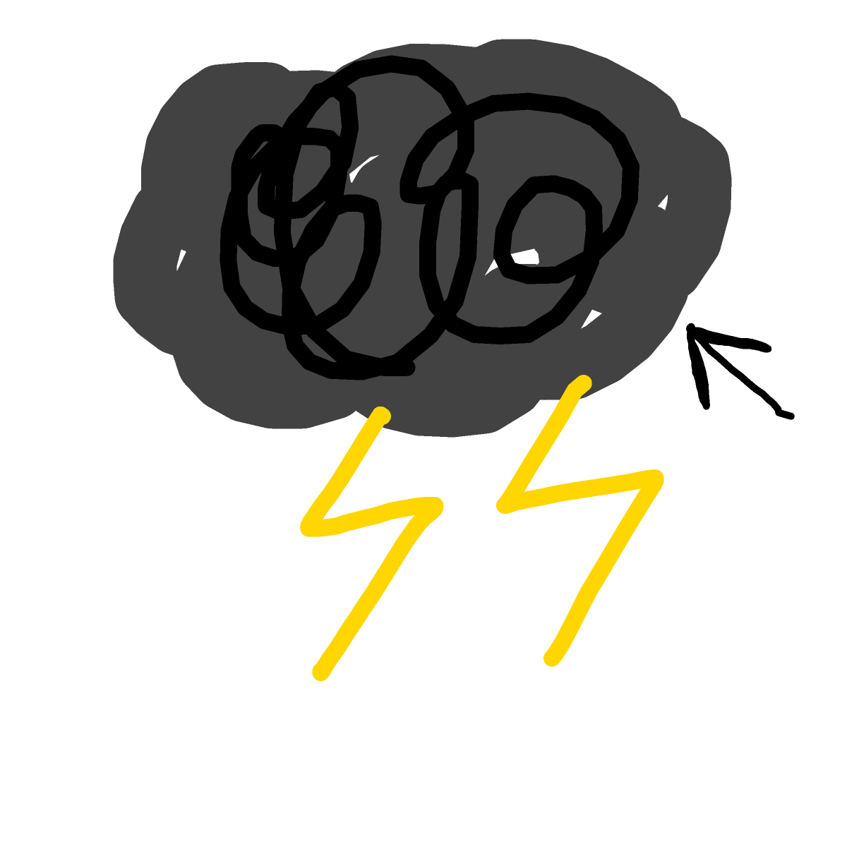 Thunder drawing by coolest_person_ever