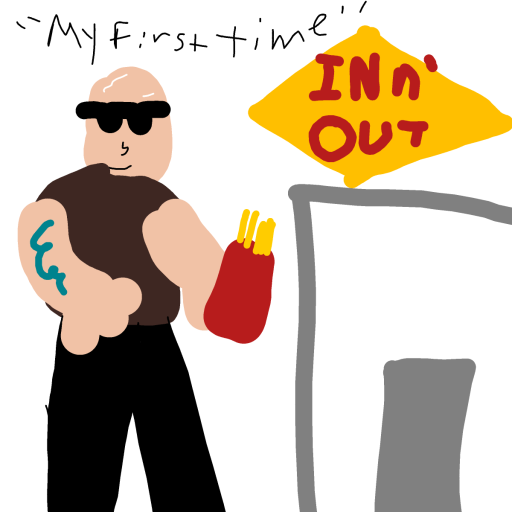 The Rock drawing by Fih