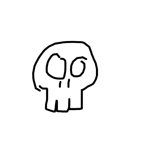Skull drawing by lili