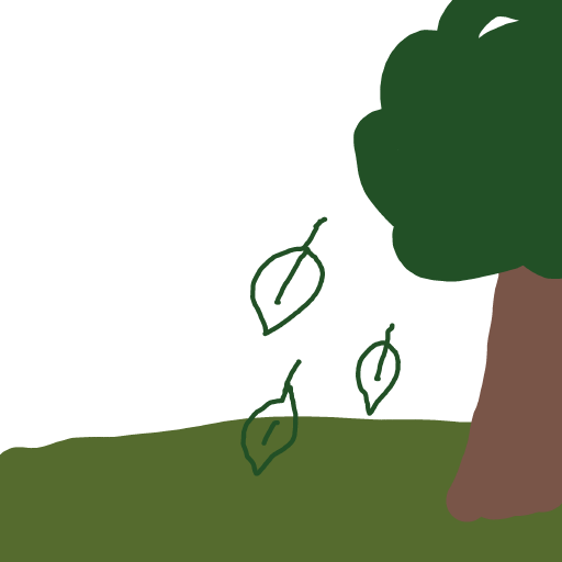 Leaf drawing by Anna