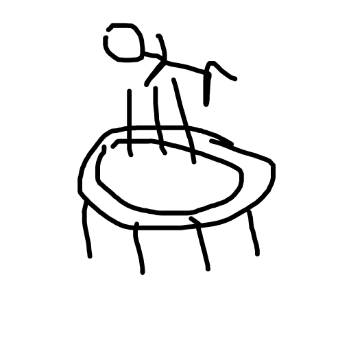 Trampoline drawing by fine-happy-soul