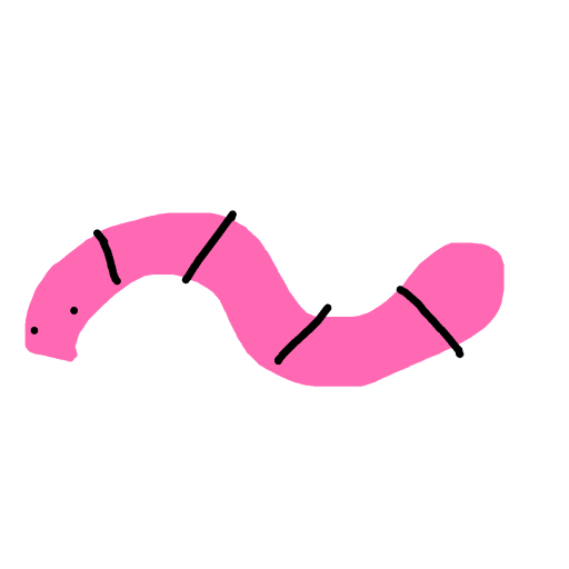 Worm drawing by kylechandler