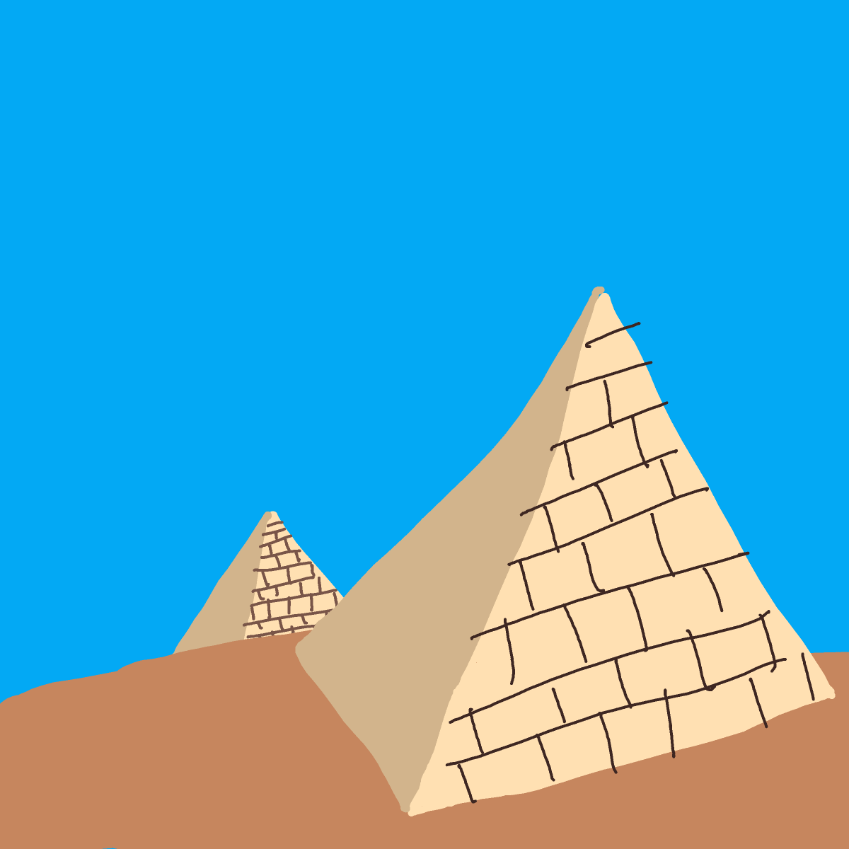 Pyramid drawing by Tayne