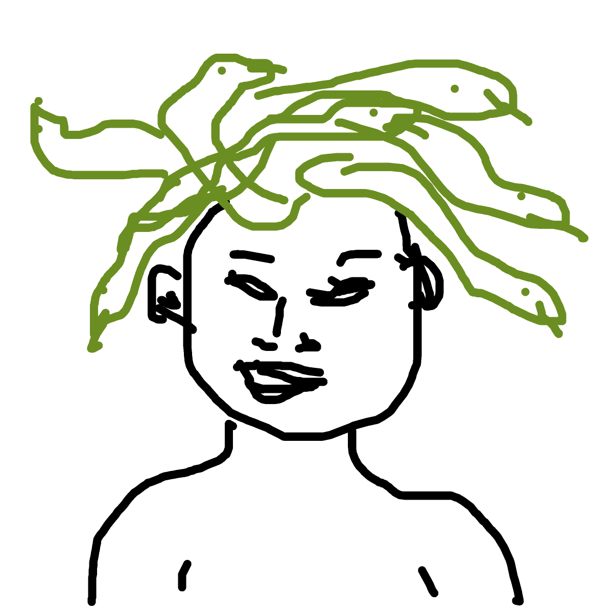 Medusa drawing by delta-hyper-spire