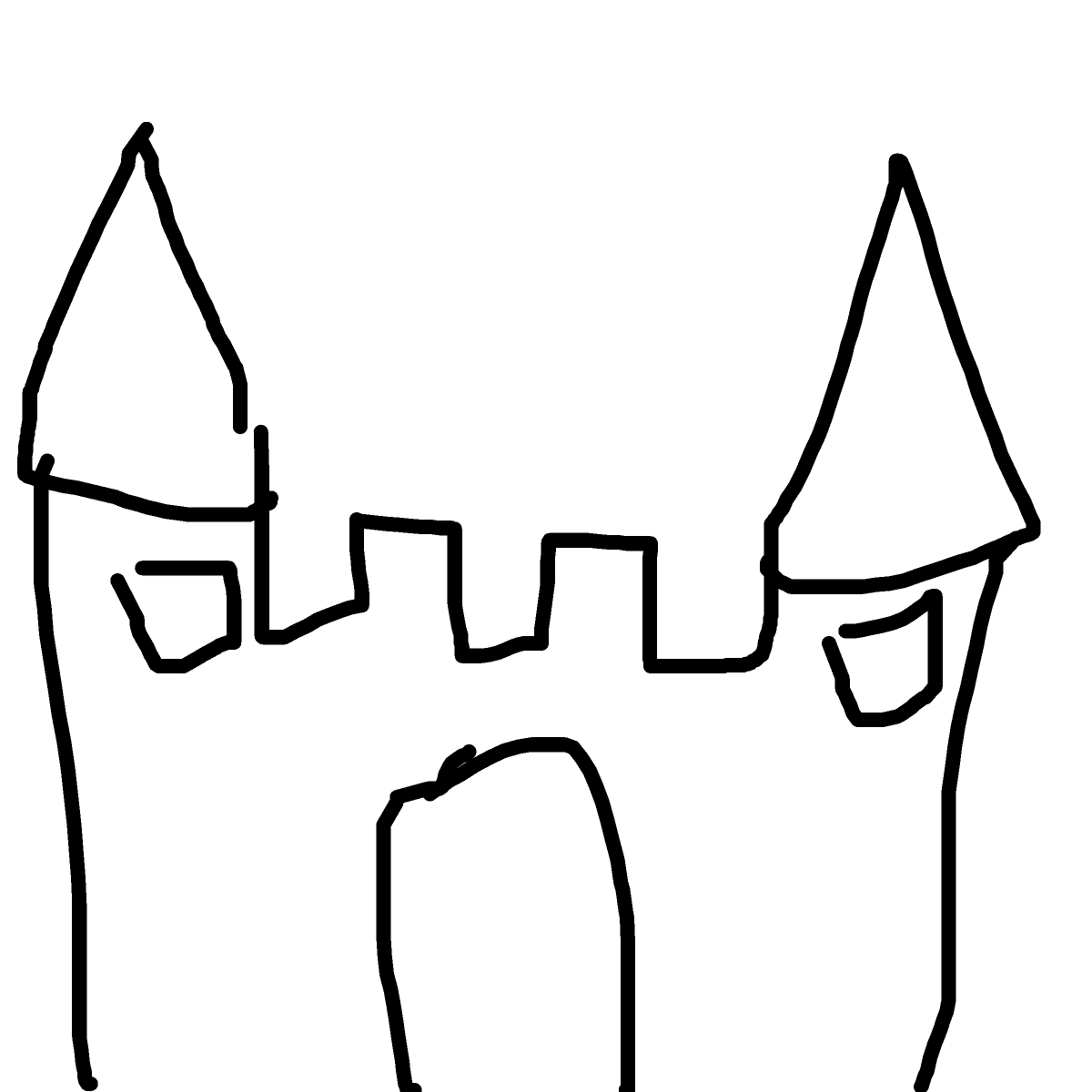 Castle drawing by pikapikachuu