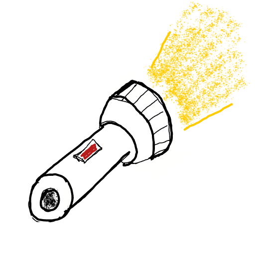 Flashlight drawing by manders