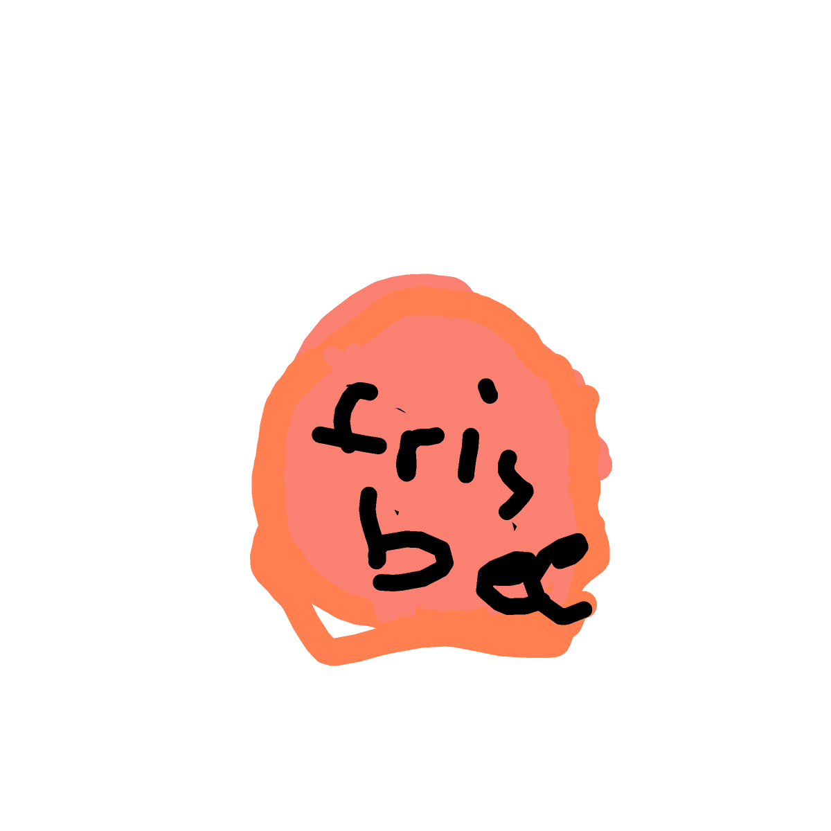 Frisbee drawing by Horseeeeeeeeey