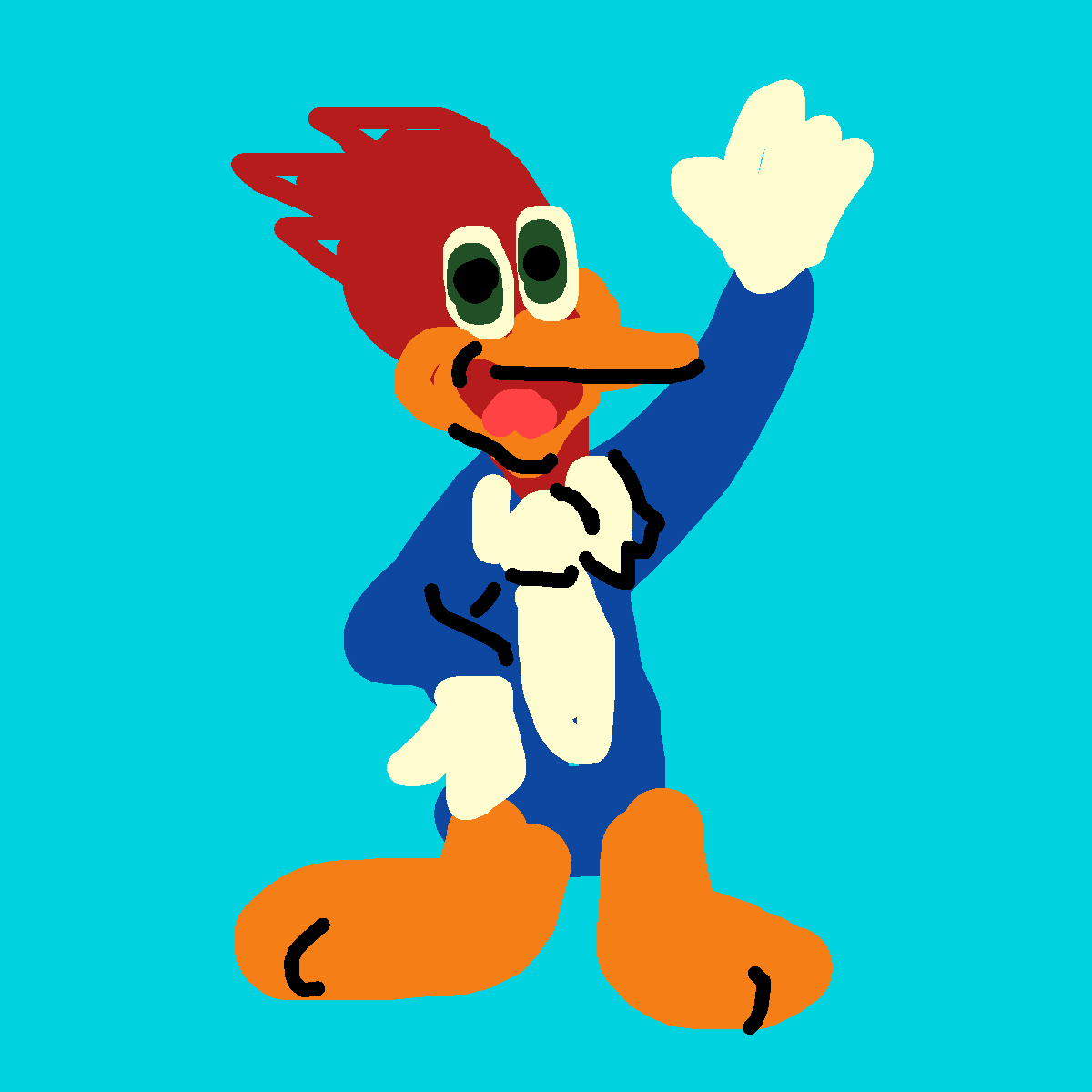 Woodpecker drawing by knoxy