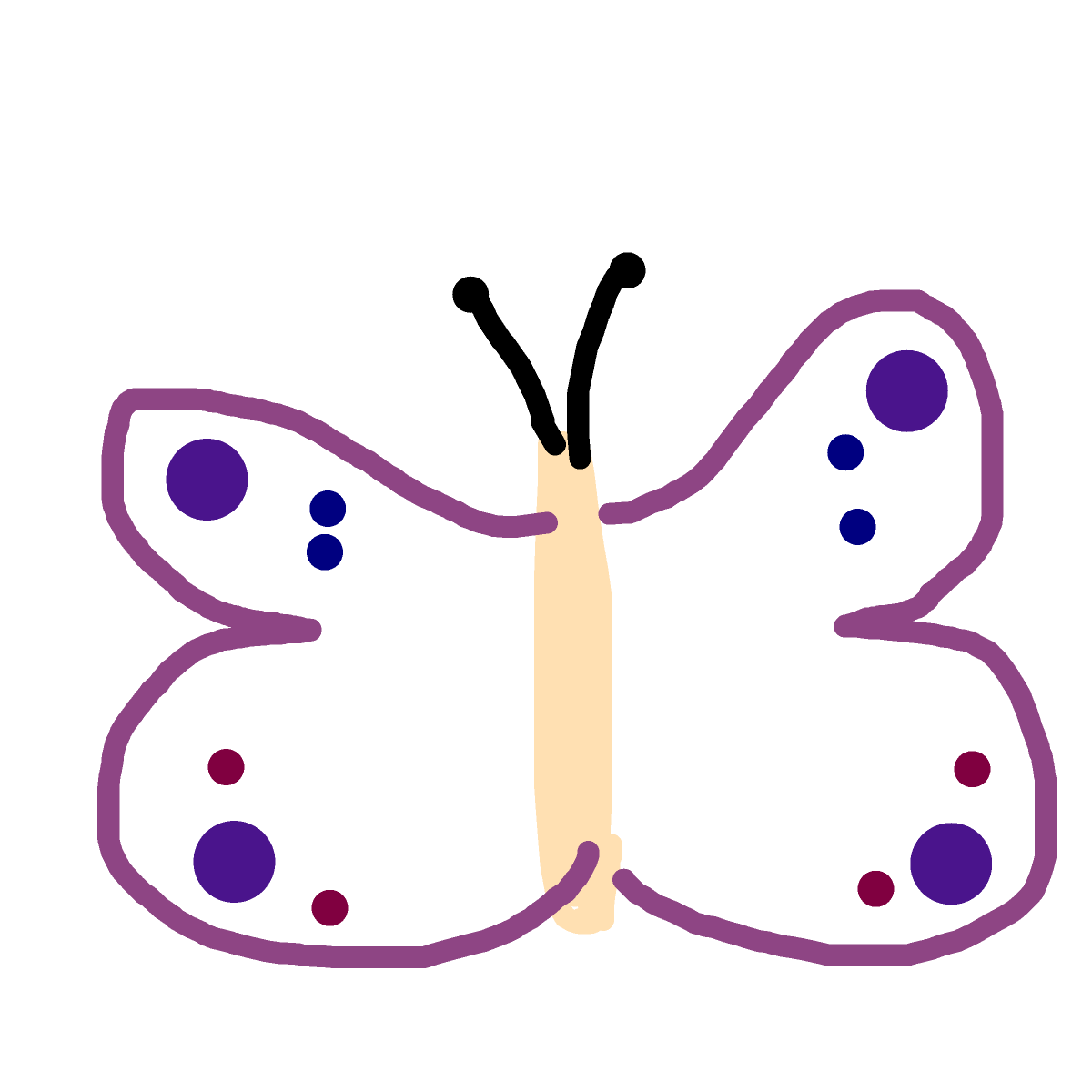Butterfly drawing by poopy-pants