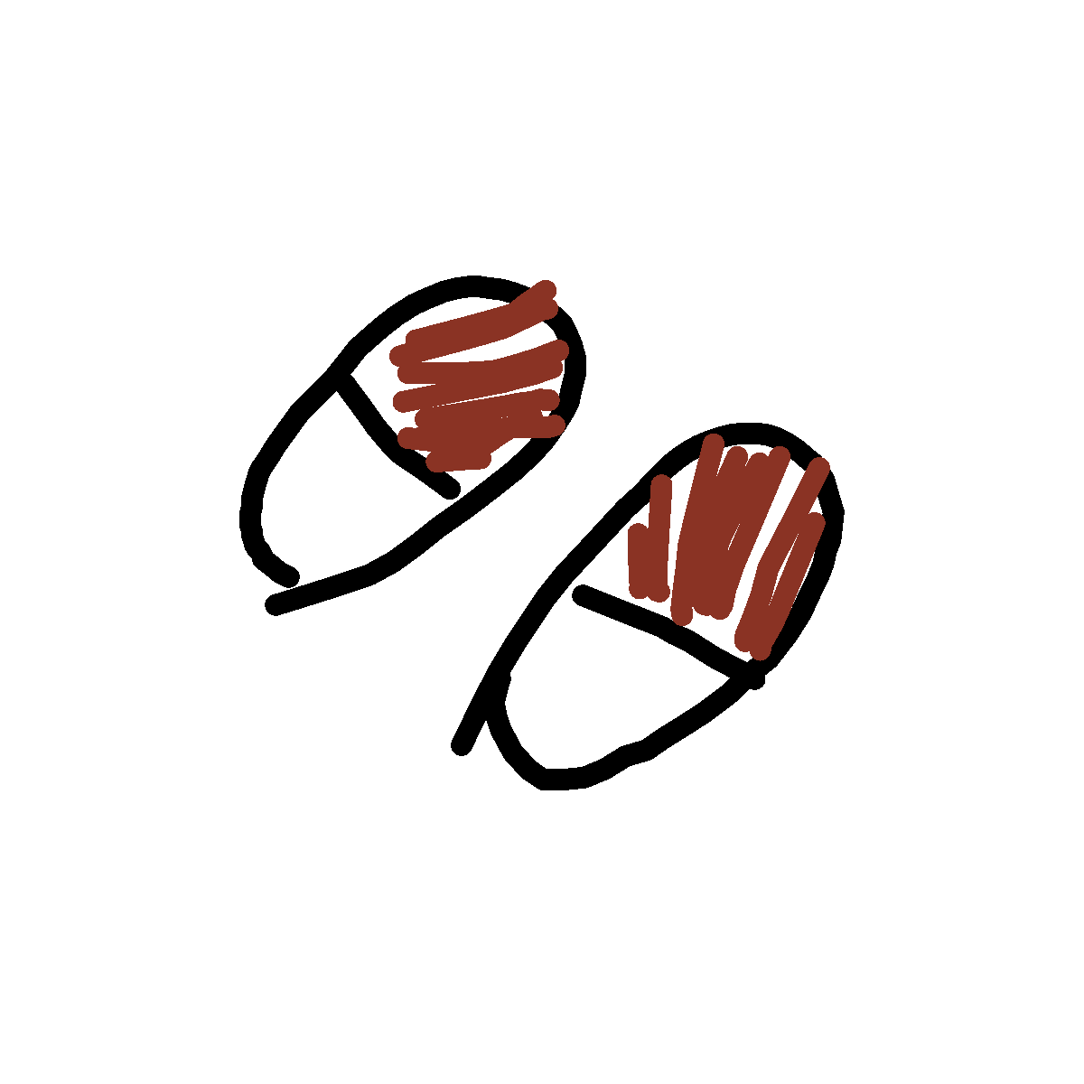 Slippers drawing by fair-dawn-expert