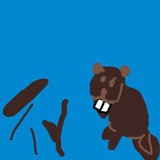 Beaver drawing by countnicula