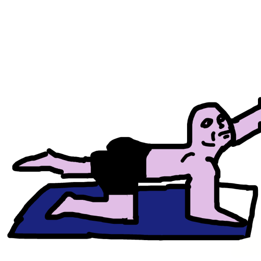 Yoga drawing by knoxy