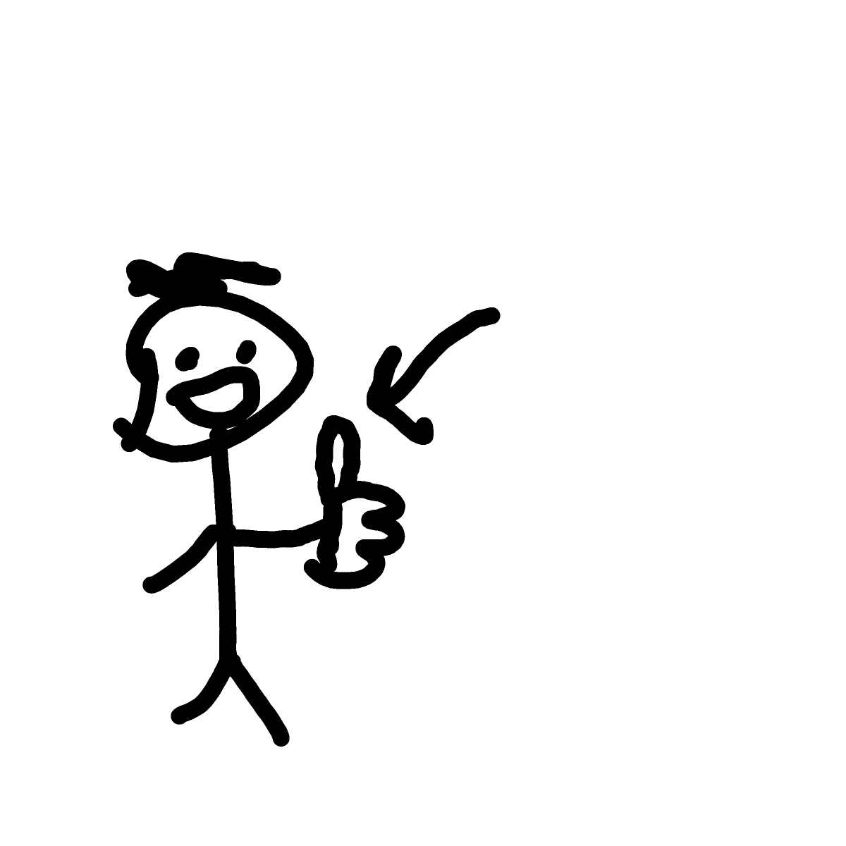 Thumb drawing by Almog