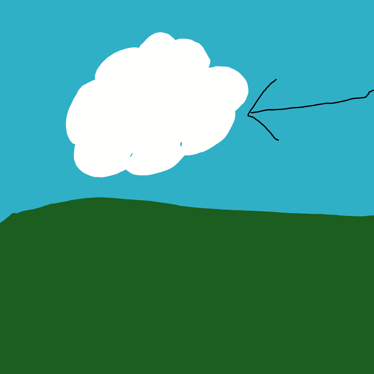 Cloud drawing by Shandi