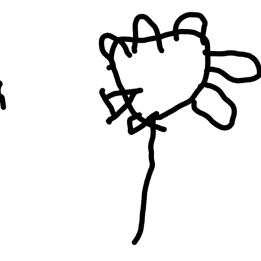 Flower drawing by Guardianoflives
