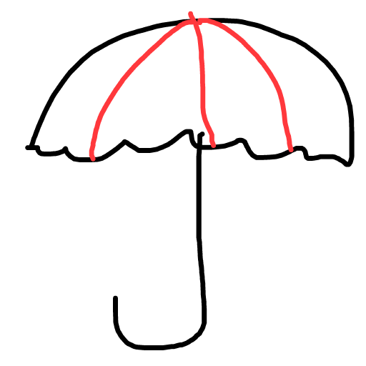 Umbrella drawing by ink-just-wizard