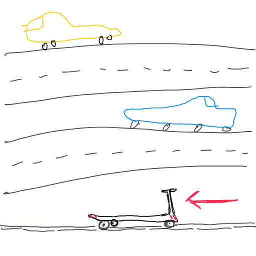 Scooter drawing by jjmendezc