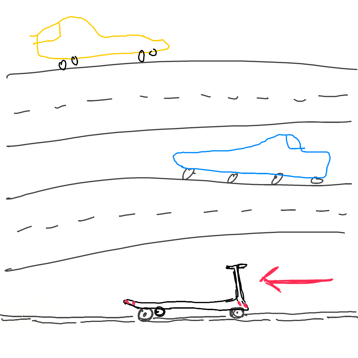 Scooter drawing by jjmendezc