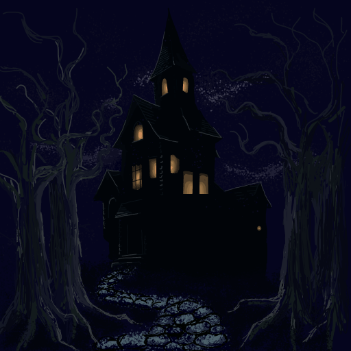 Haunted House drawing by Soybean