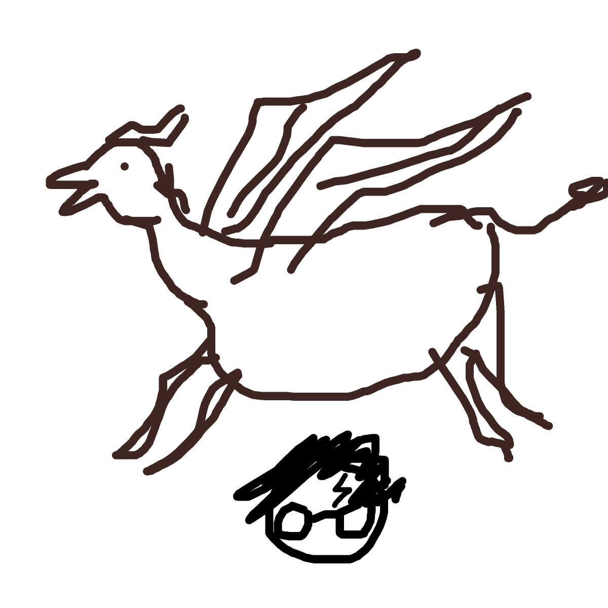 Griffin drawing by honey crisp