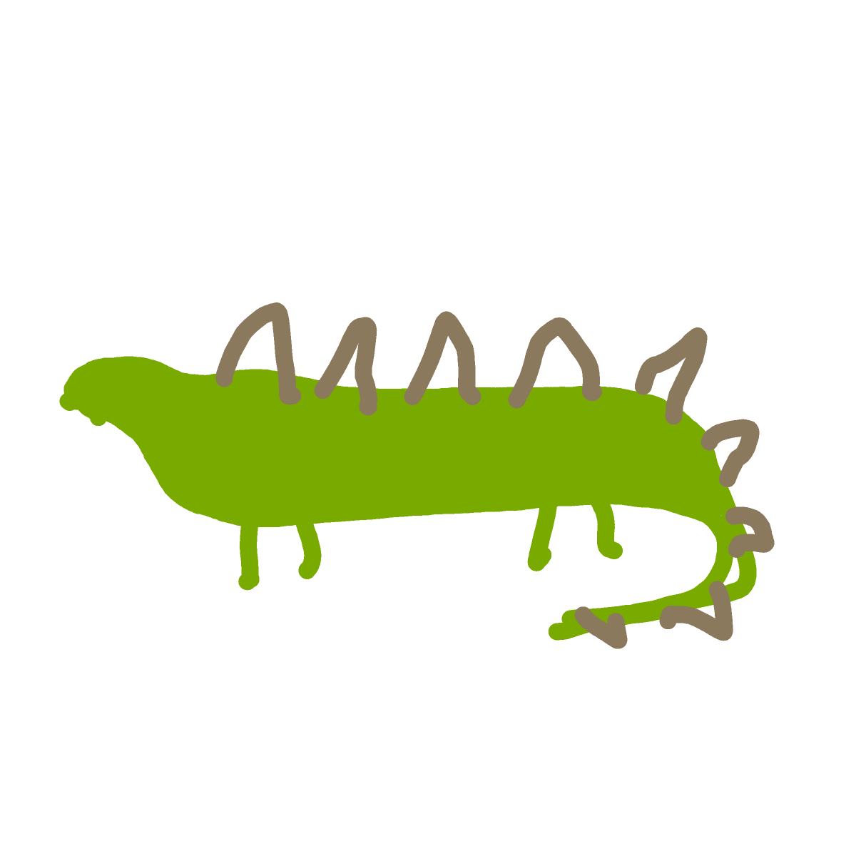 Stegosaurus drawing by Guardianoflives