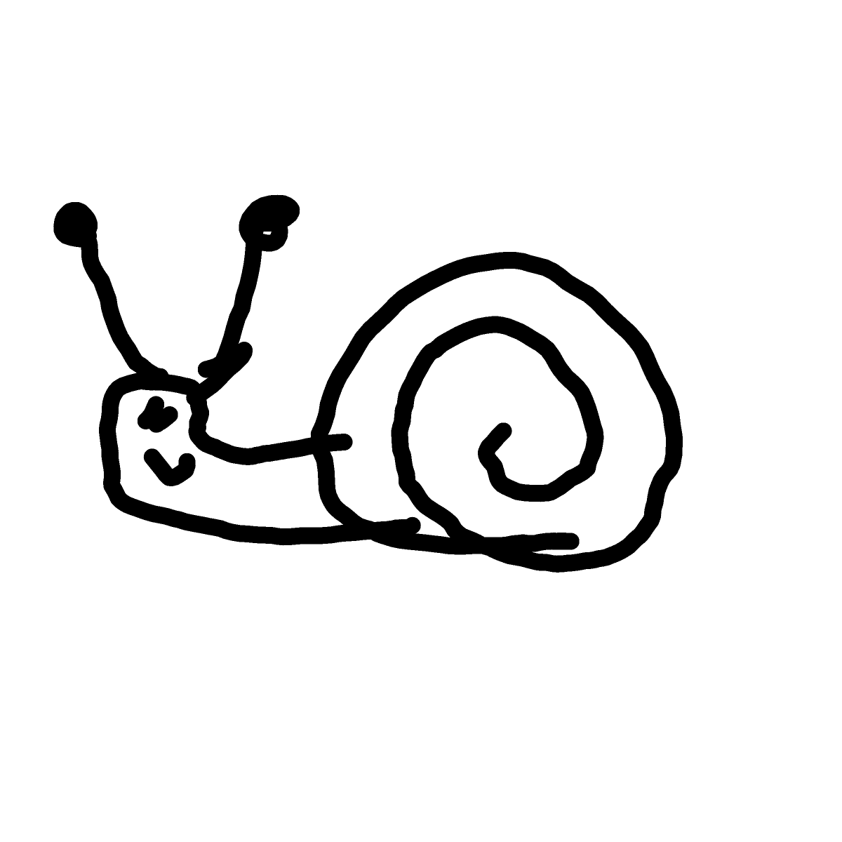 Snail drawing by Nuss