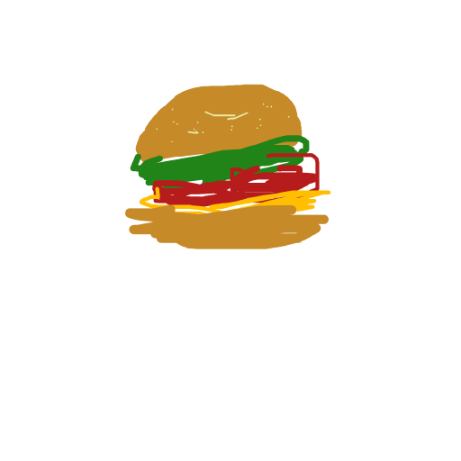 Burger drawing by brass-sage-way