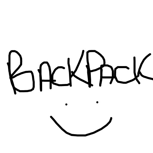 Backpack drawing by cyan-star-wave
