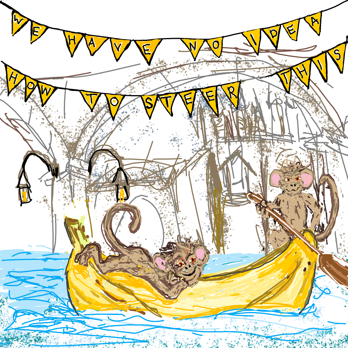 Gondola drawing by Bridgitte
