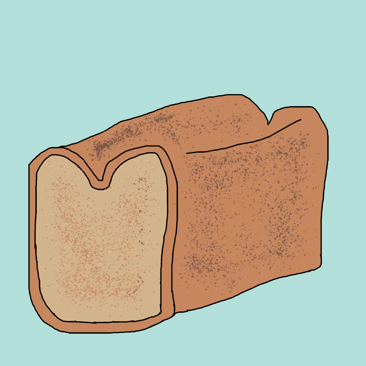 Bread drawing by krissywissy