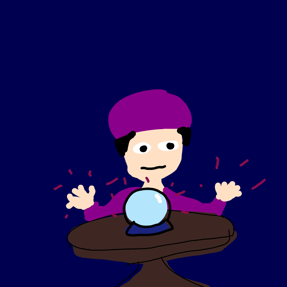 Crystal Ball drawing by MoDarsot